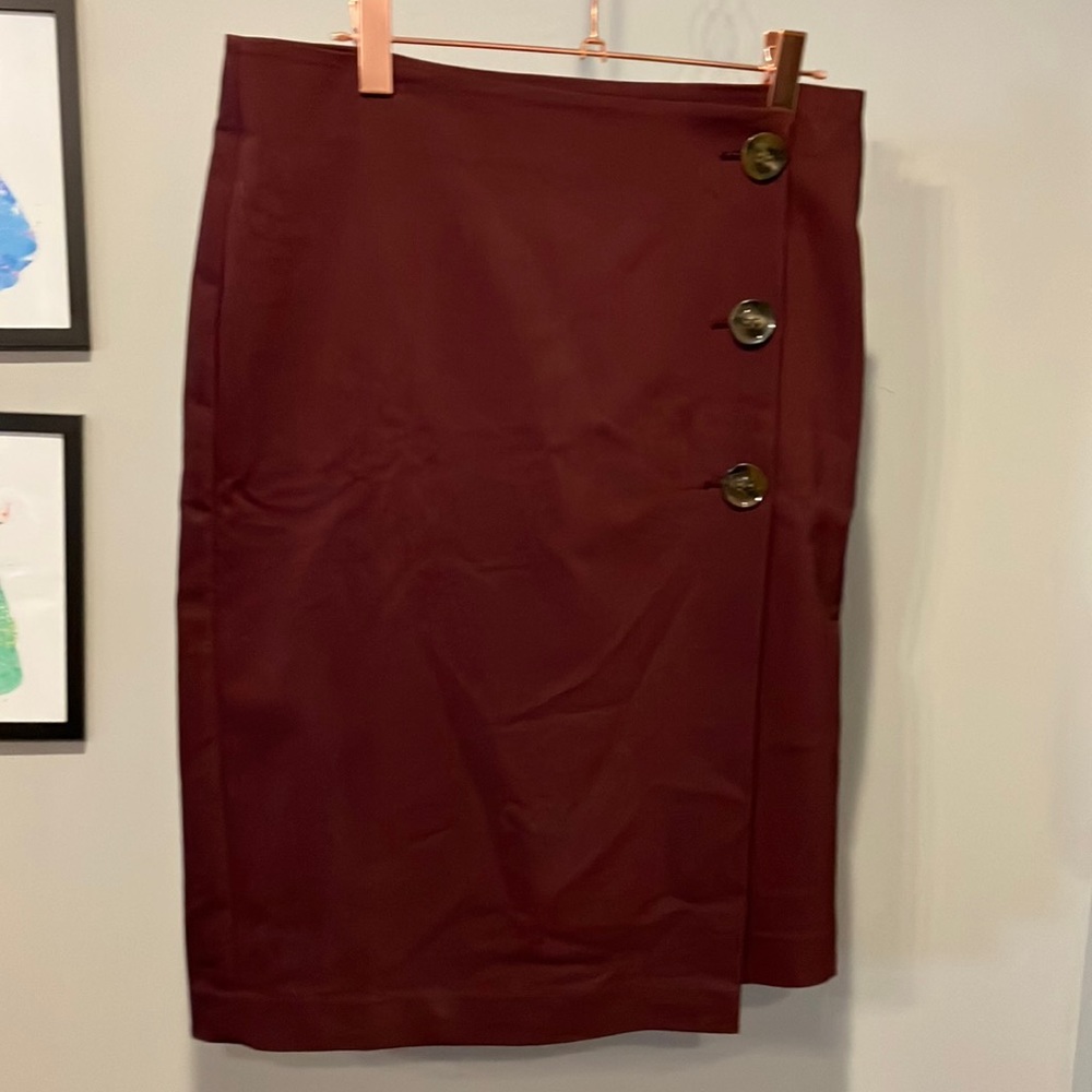 Ann Taylor Factory Side Button Skirt